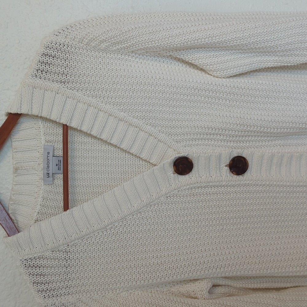 Liz Claiborne Cardigan Sweater - Picture 2 of 3